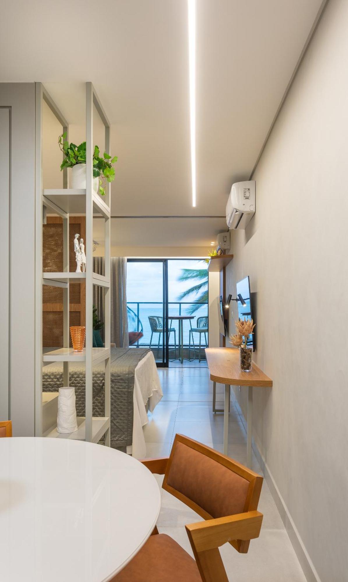 Apartment Loft Pe Na Areia Frente Mar Com Vista Incrivel *