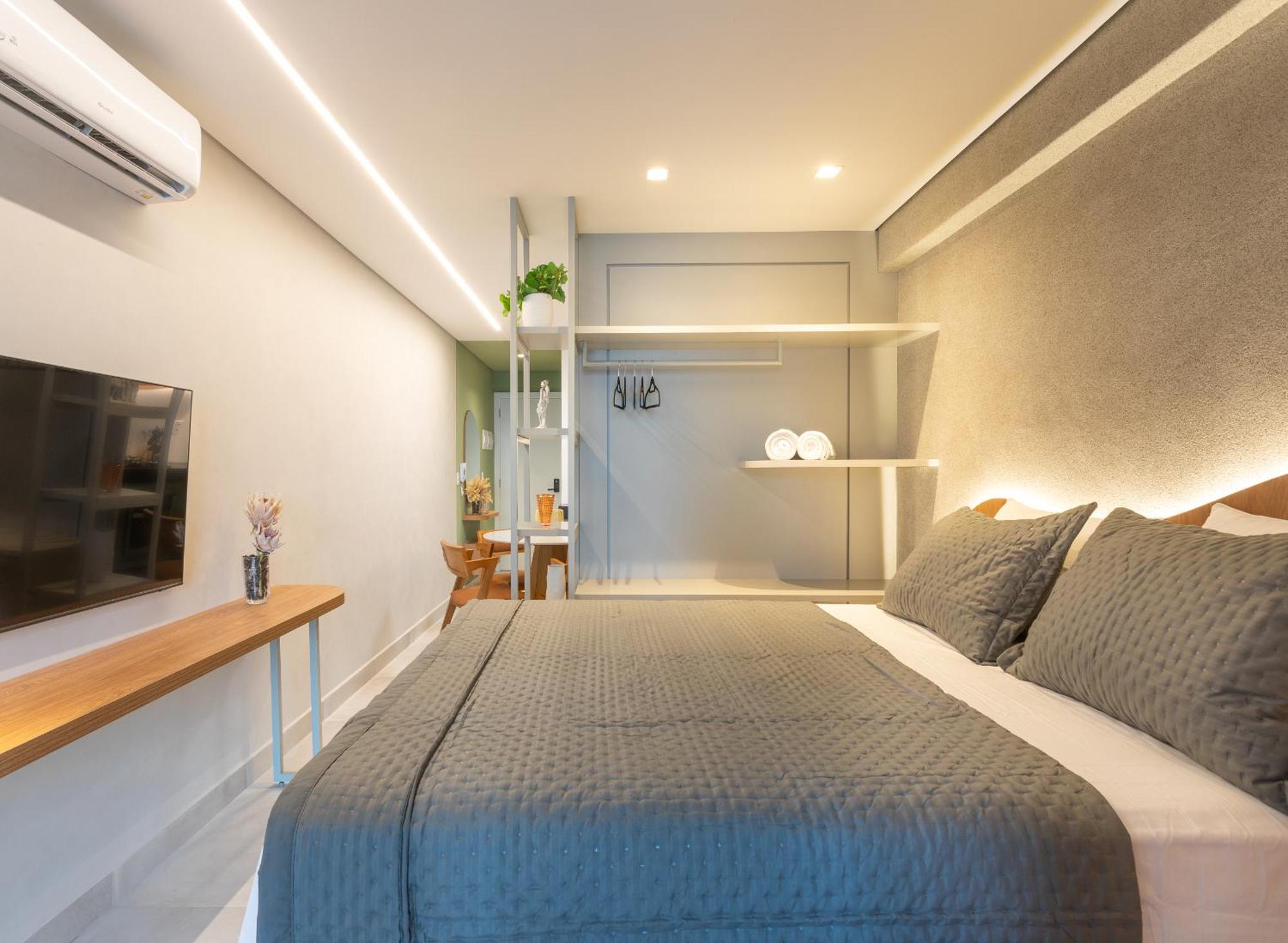 Apartment Loft Pe Na Areia Frente Mar Com Vista Incrivel *