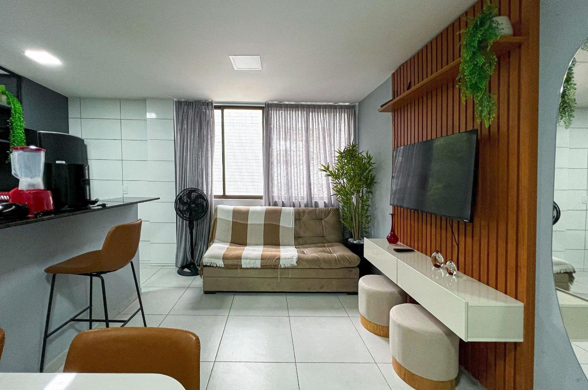 Confortavel Flat Cabo Branco 4 Pessoas 100m *