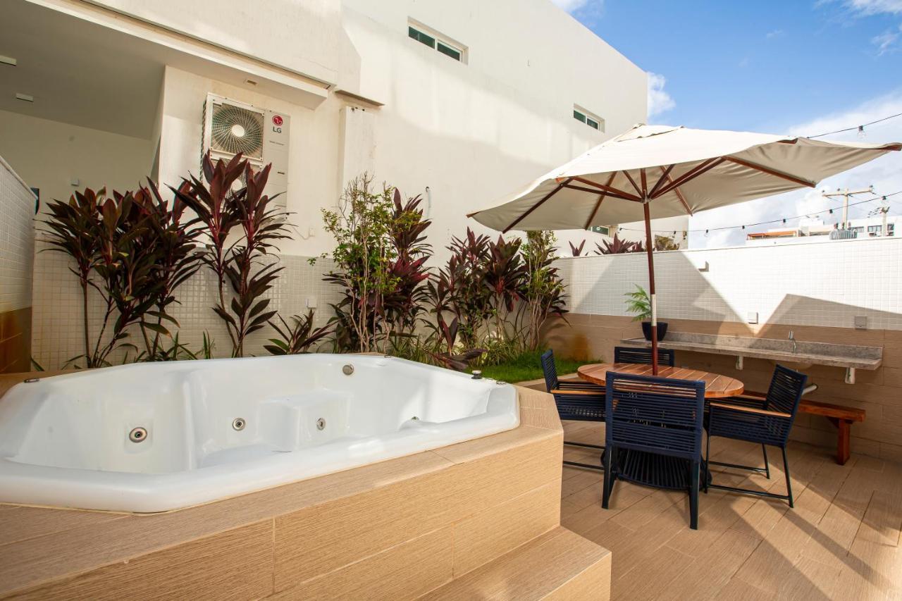 Apto Com Jacuzzi Na Beira Mar De No Branco Haus Apartment *