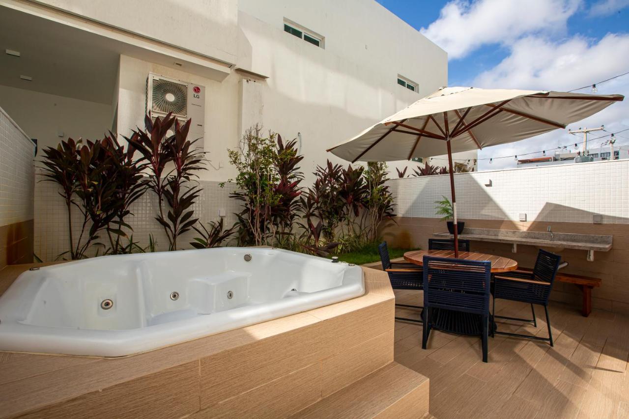 Apto Com Jacuzzi Na Beira Mar De No Branco Haus Apartment *