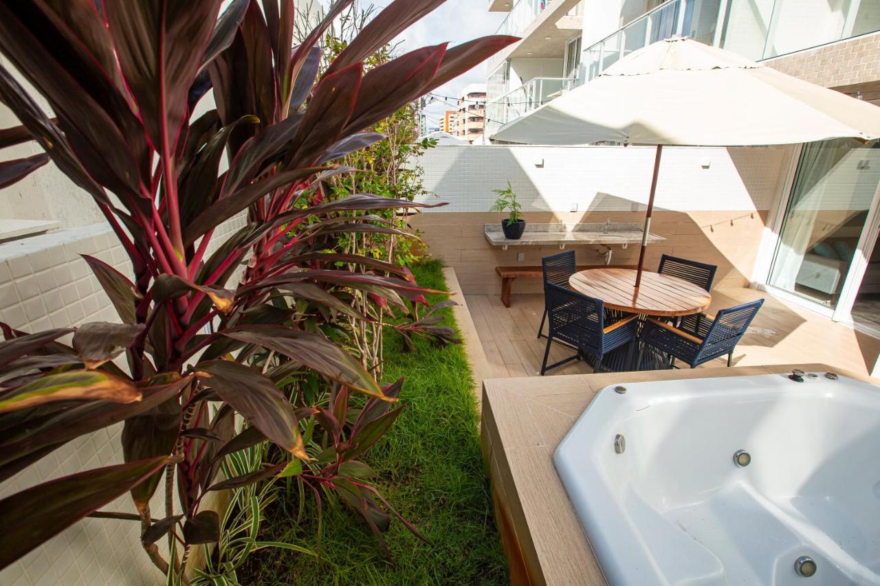 Apto Com Jacuzzi Na Beira Mar De No Branco Haus Apartment *