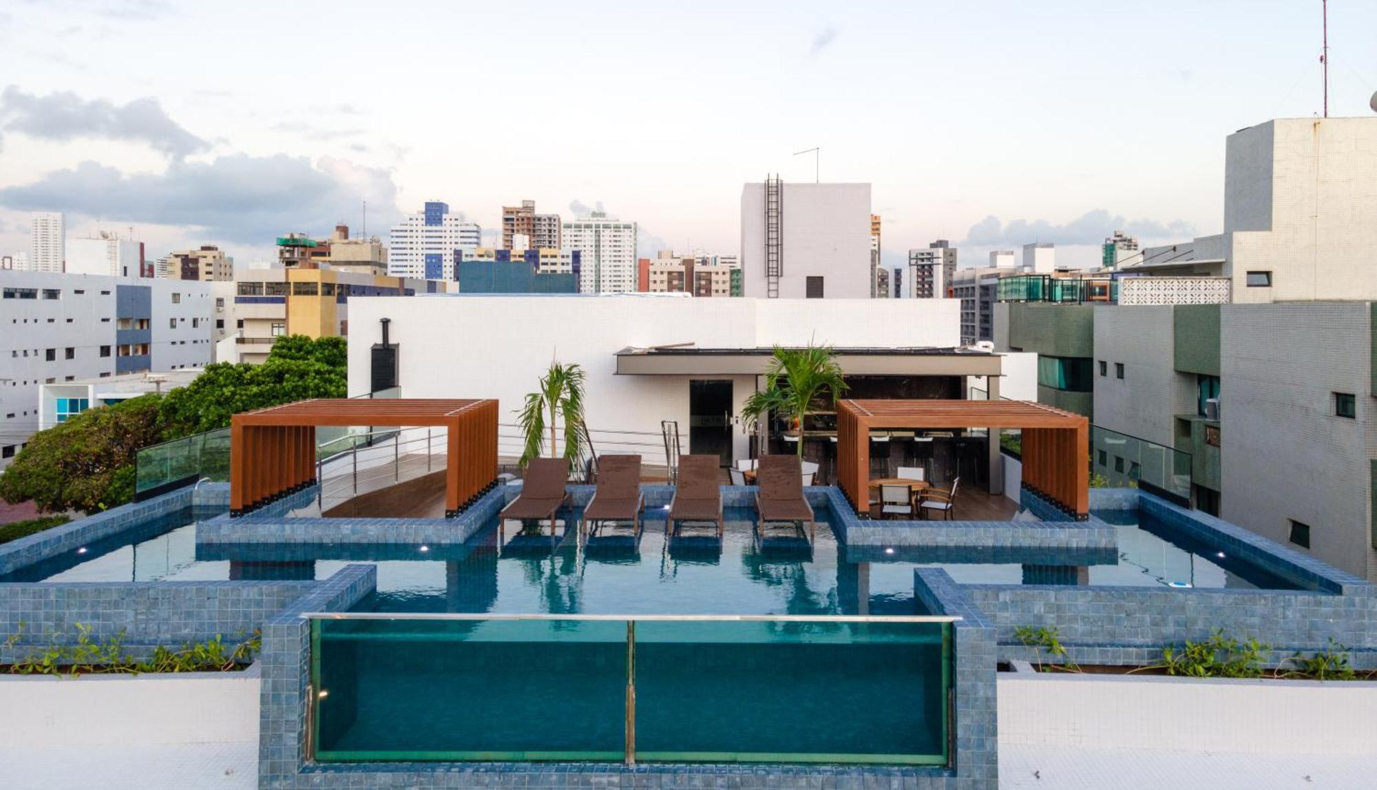 Apartamento Loft Com Jacuzzi Privativa Frente Mar Do Bessa