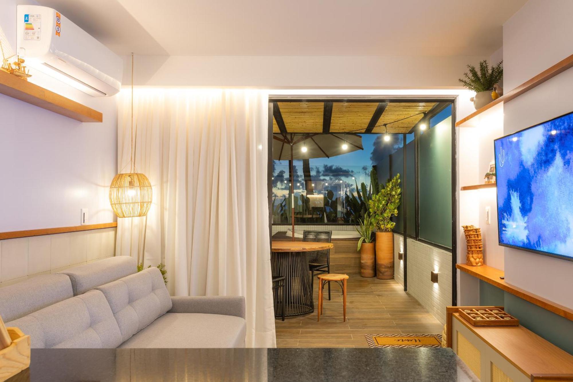 Loft Com Jacuzzi Privativa Frente Mar Do Bessa Apartamento