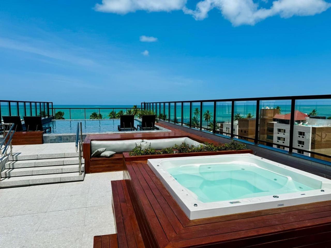 Apartamento Flat Piscina Borda Infinita A 50m Do Mar - 214 João Pessoa