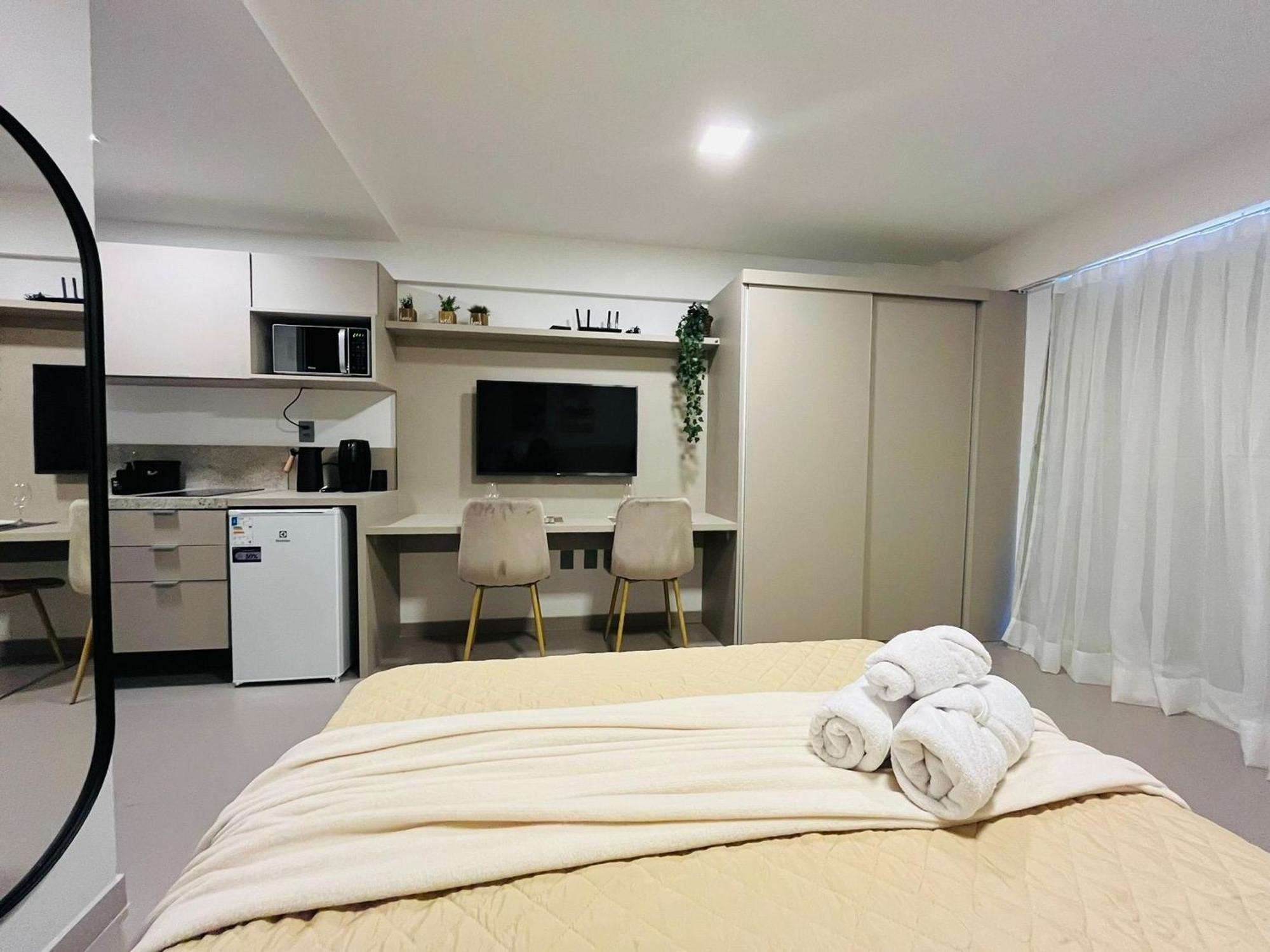 Flat Com Varanda E Vista O Mar. Bh 213 Apartamento