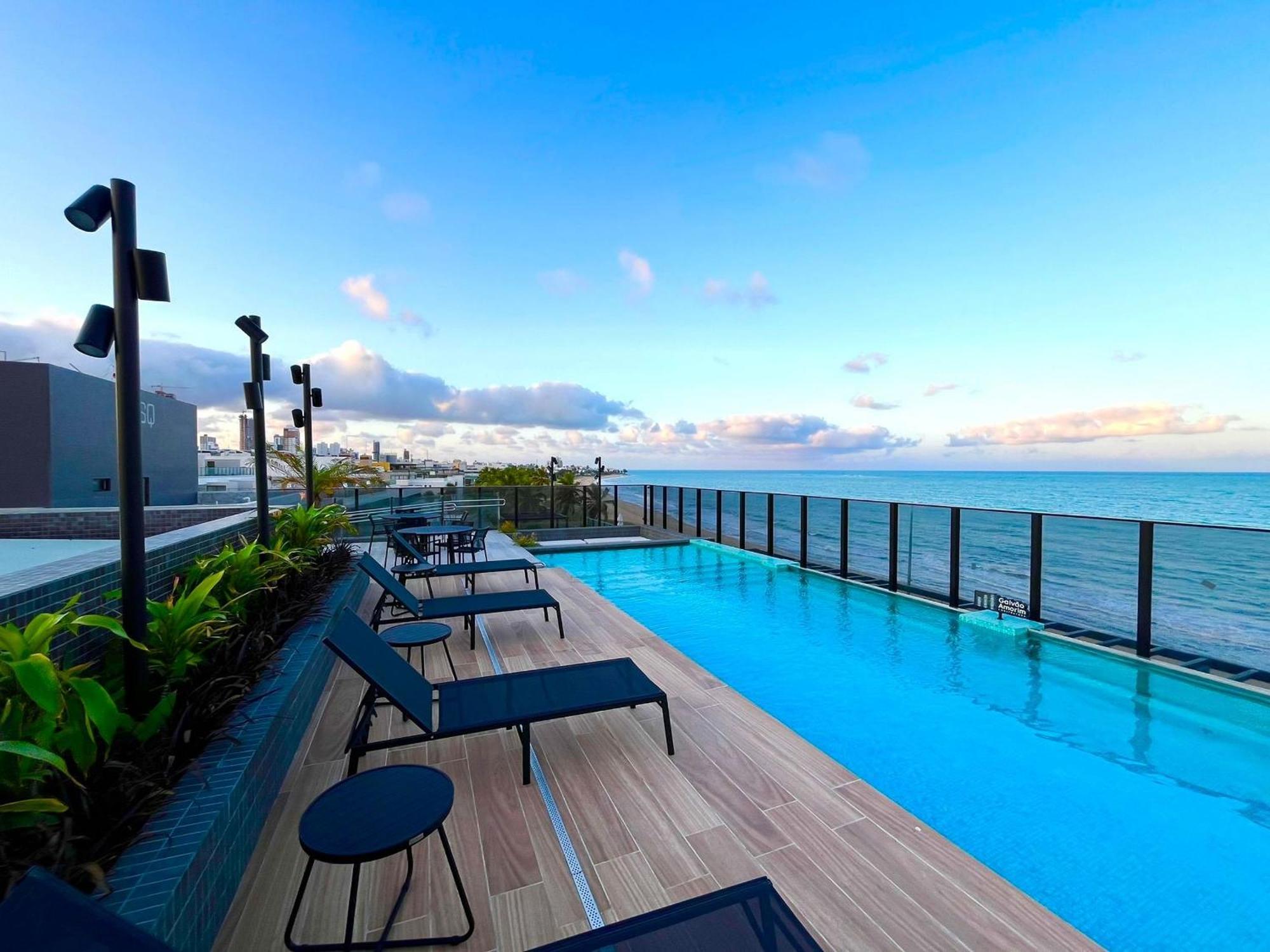 Flat Com Varanda E Vista O Mar. Bh 213 João Pessoa