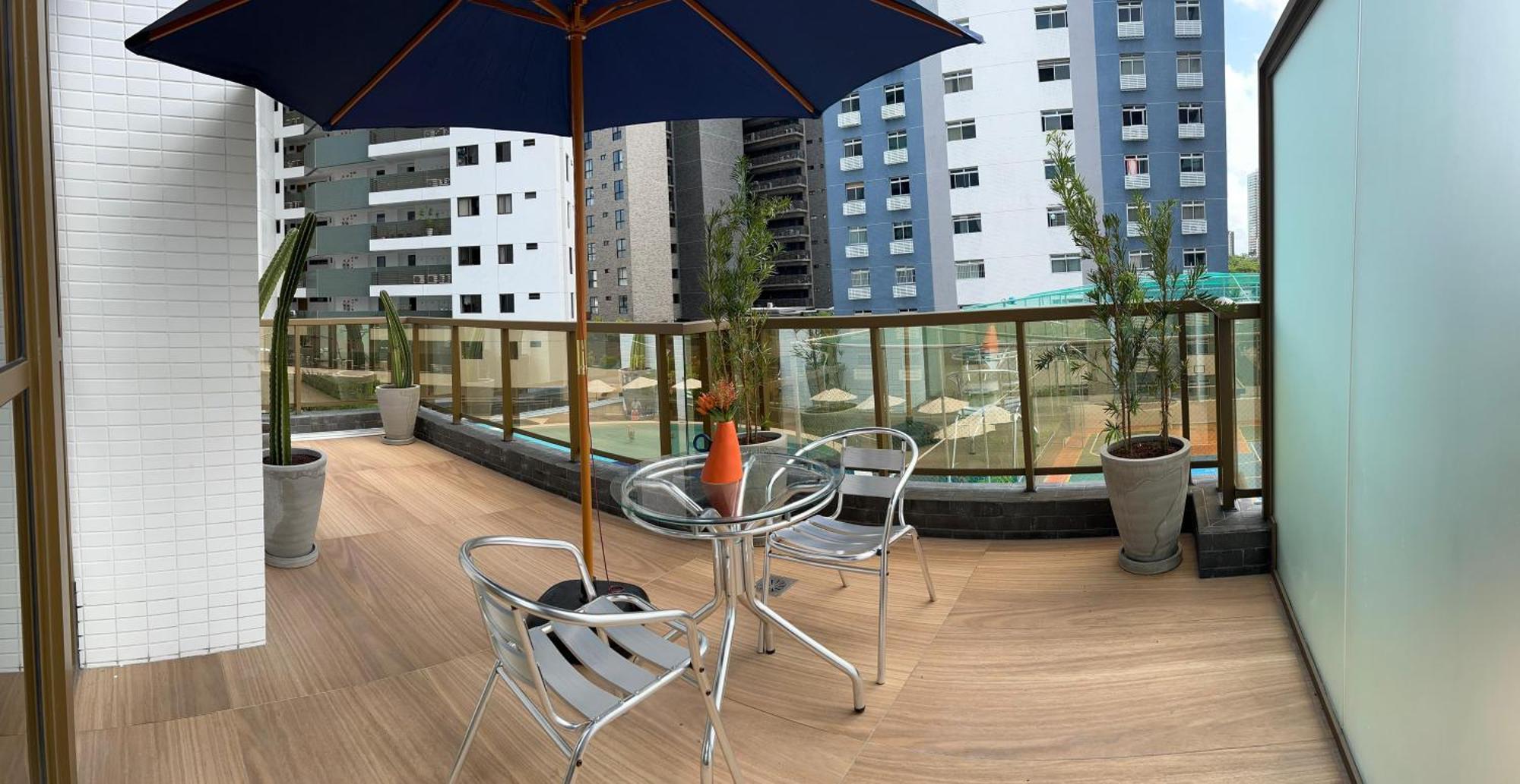 Apartamento Charmoso Flat Com Varandao Em Tambau João Pessoa