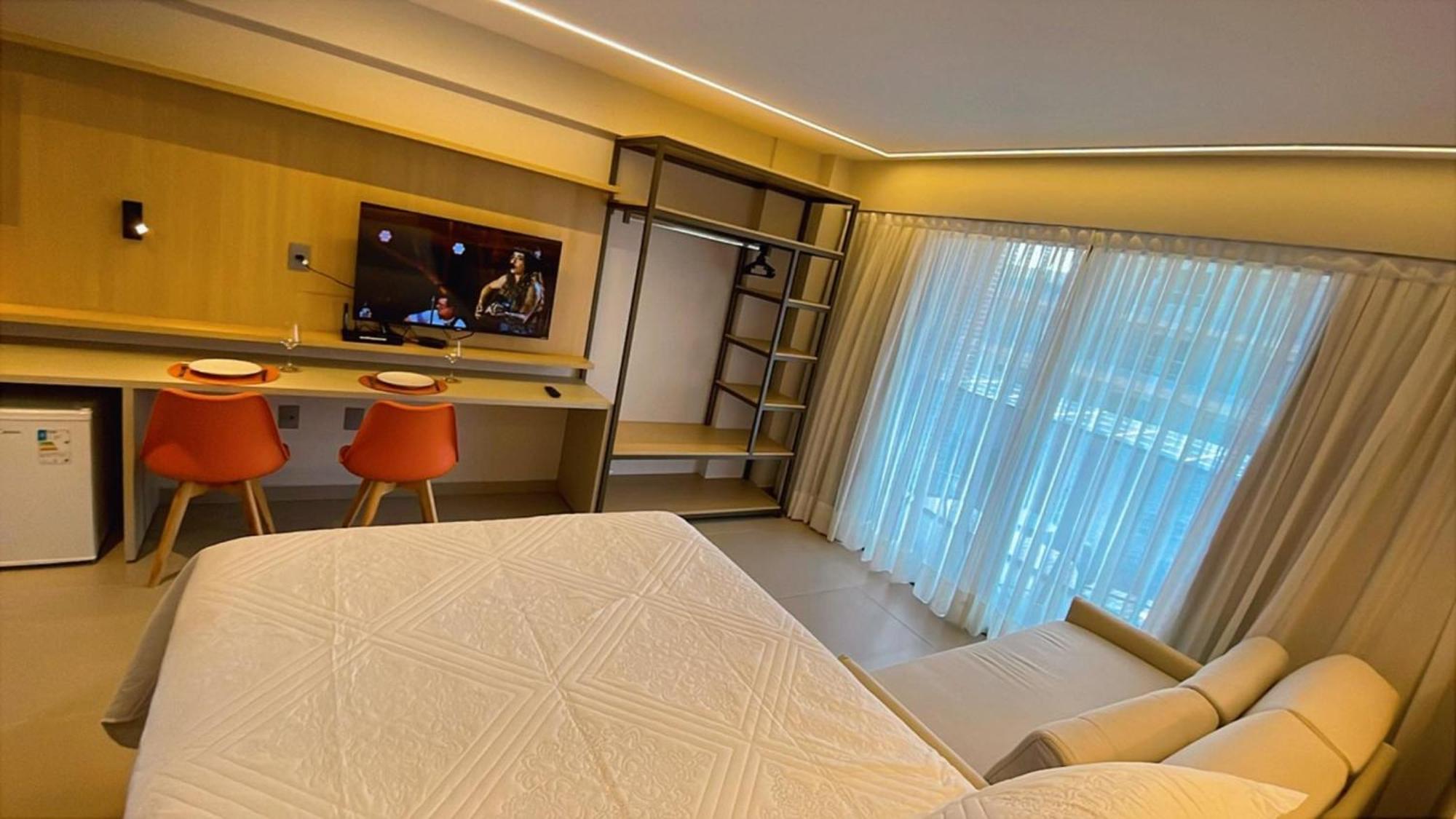 Bh313-loft Beira-mar Elegante E Completo Em Jampa Apartamento *