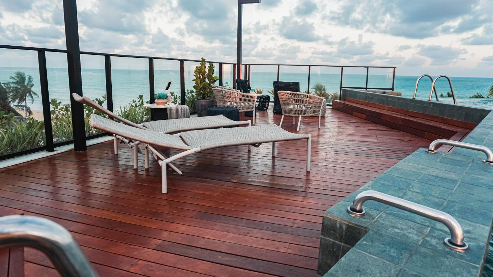 Apartamento Breeze - Lindo Flat Pe Na Areia No Jd Oceania