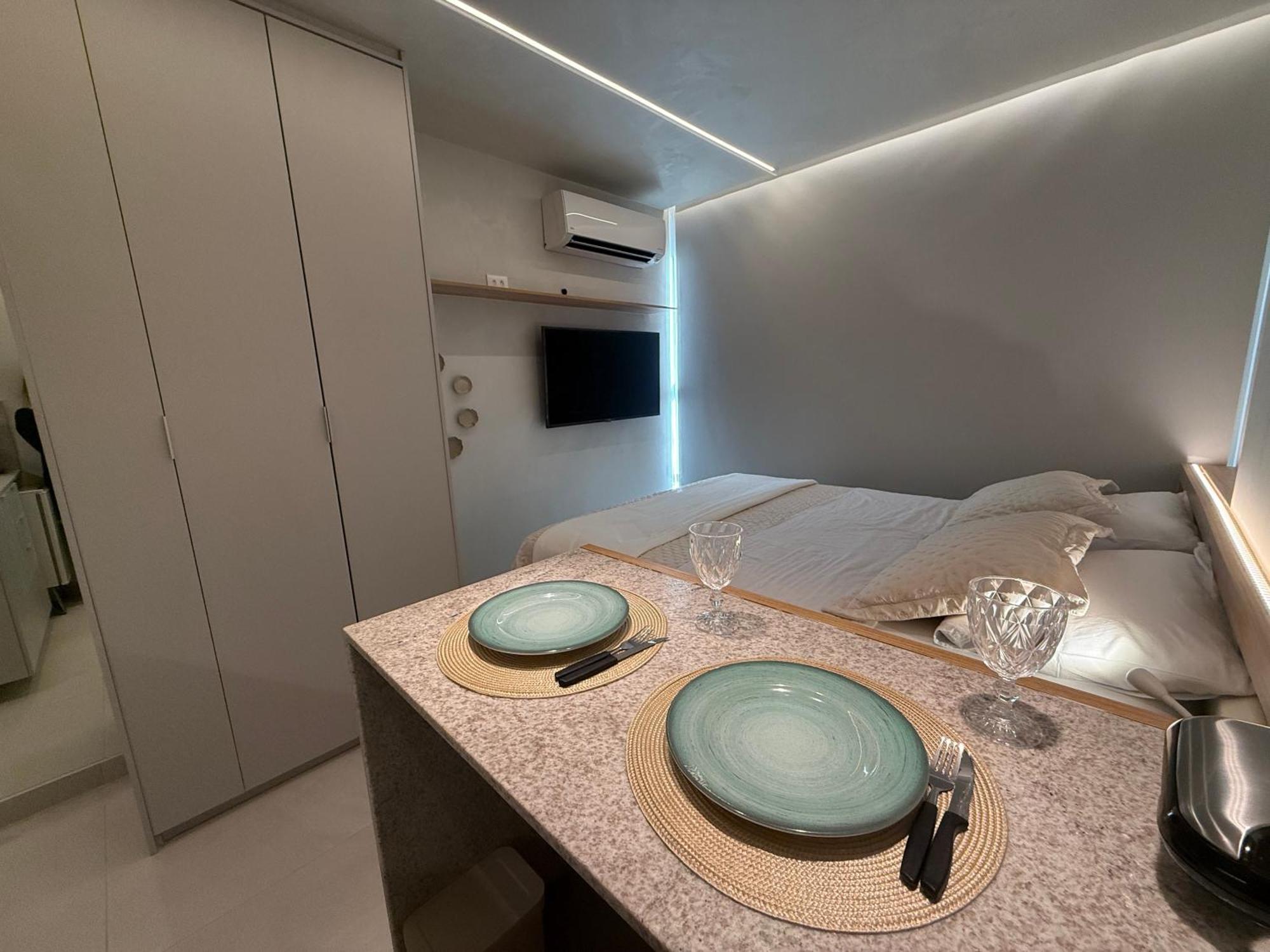 Breeze - Lindo Flat Pe Na Areia No Jd Oceania Apartamento