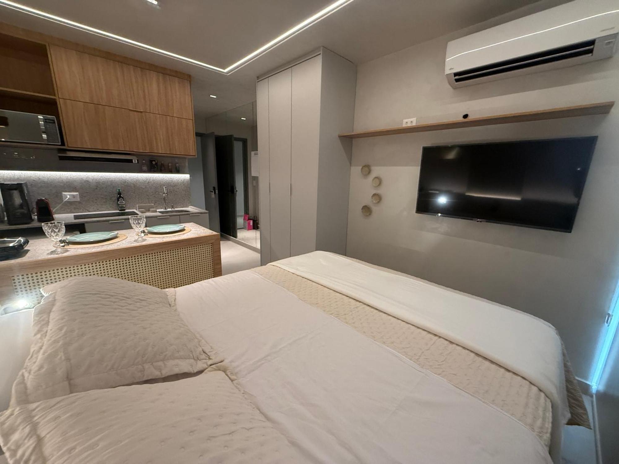 Breeze - Lindo Flat Pe Na Areia No Jd Oceania Apartamento *
