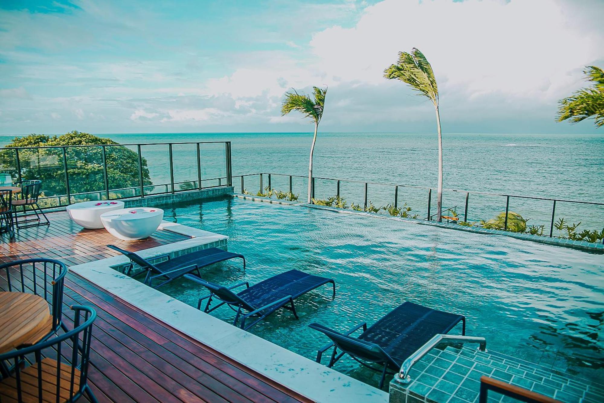 Apartamento Loft Pe Na Areia Frente Mar Com Vista Incrivel *