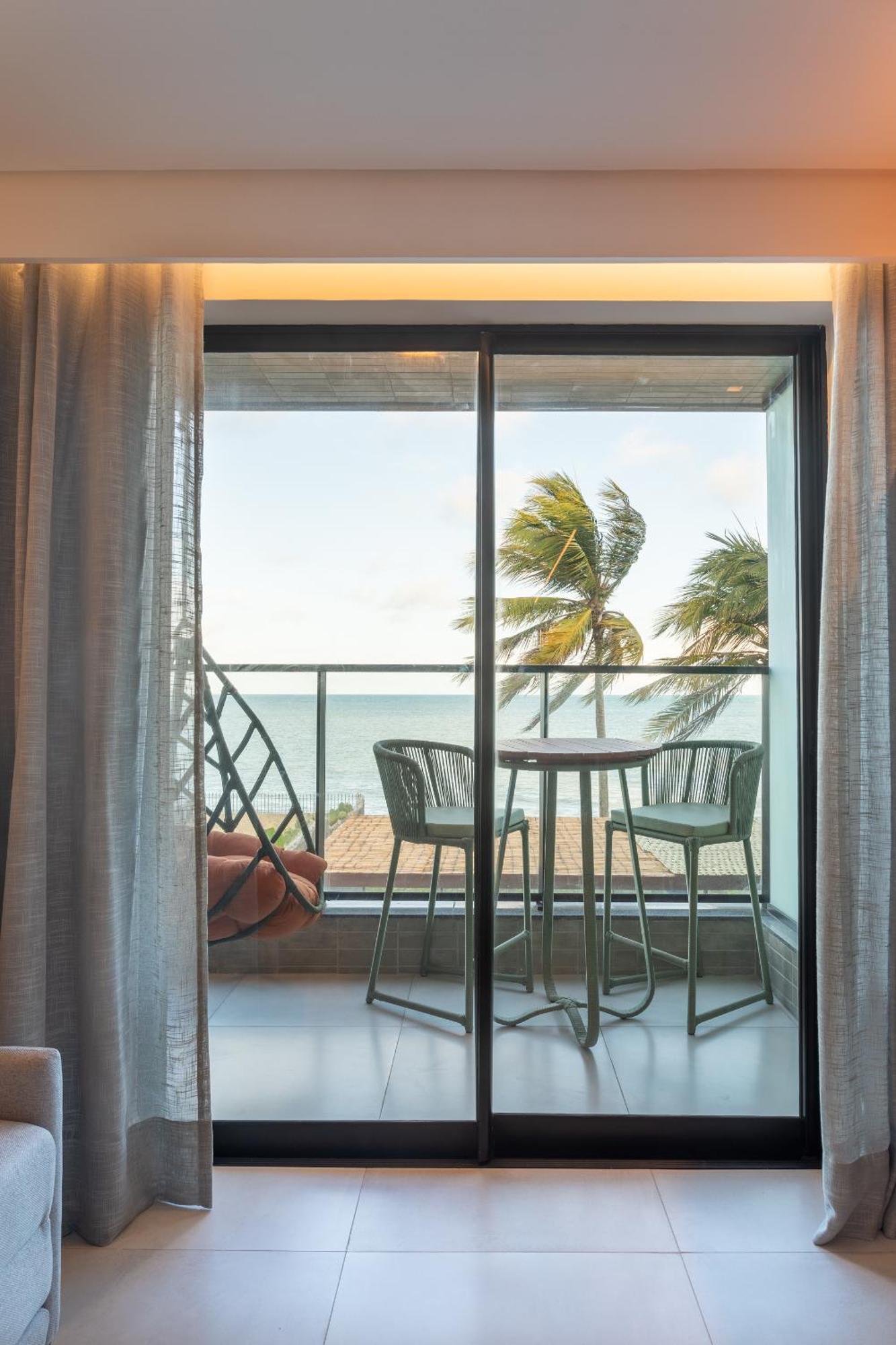 Loft Pe Na Areia Frente Mar Com Vista Incrivel