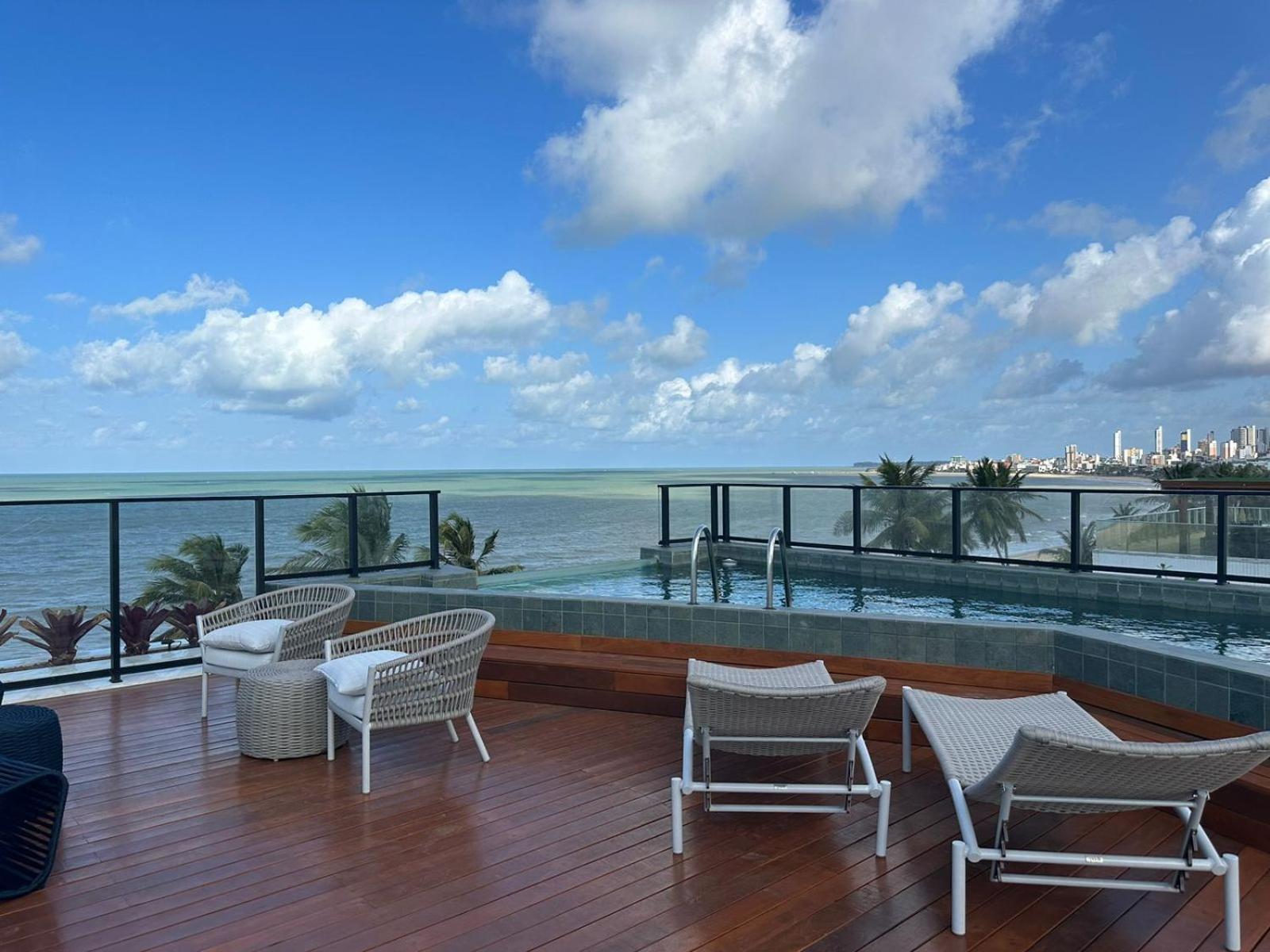 Apartamento Flat Beira Mar De Joao Pessoa Area Externa Privativa 109 *