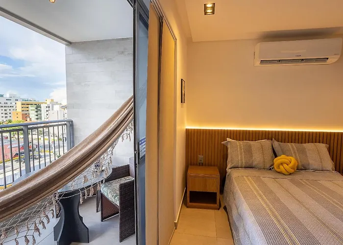 Studio Com Varanda A 100 Metros Da Praia