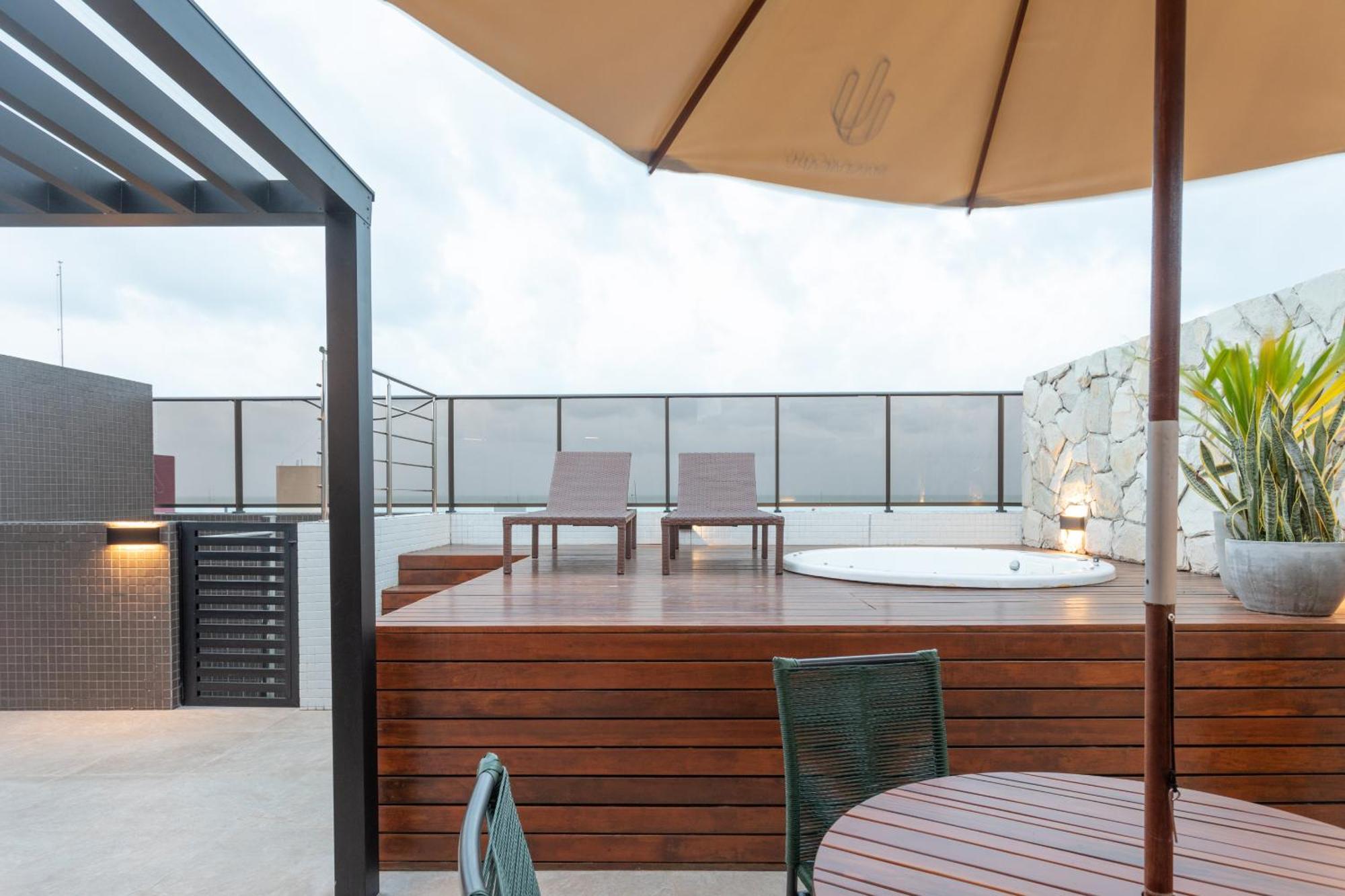 Cobertura Com Jacuzzi E Deslumbrante Vista Mar Apartment *