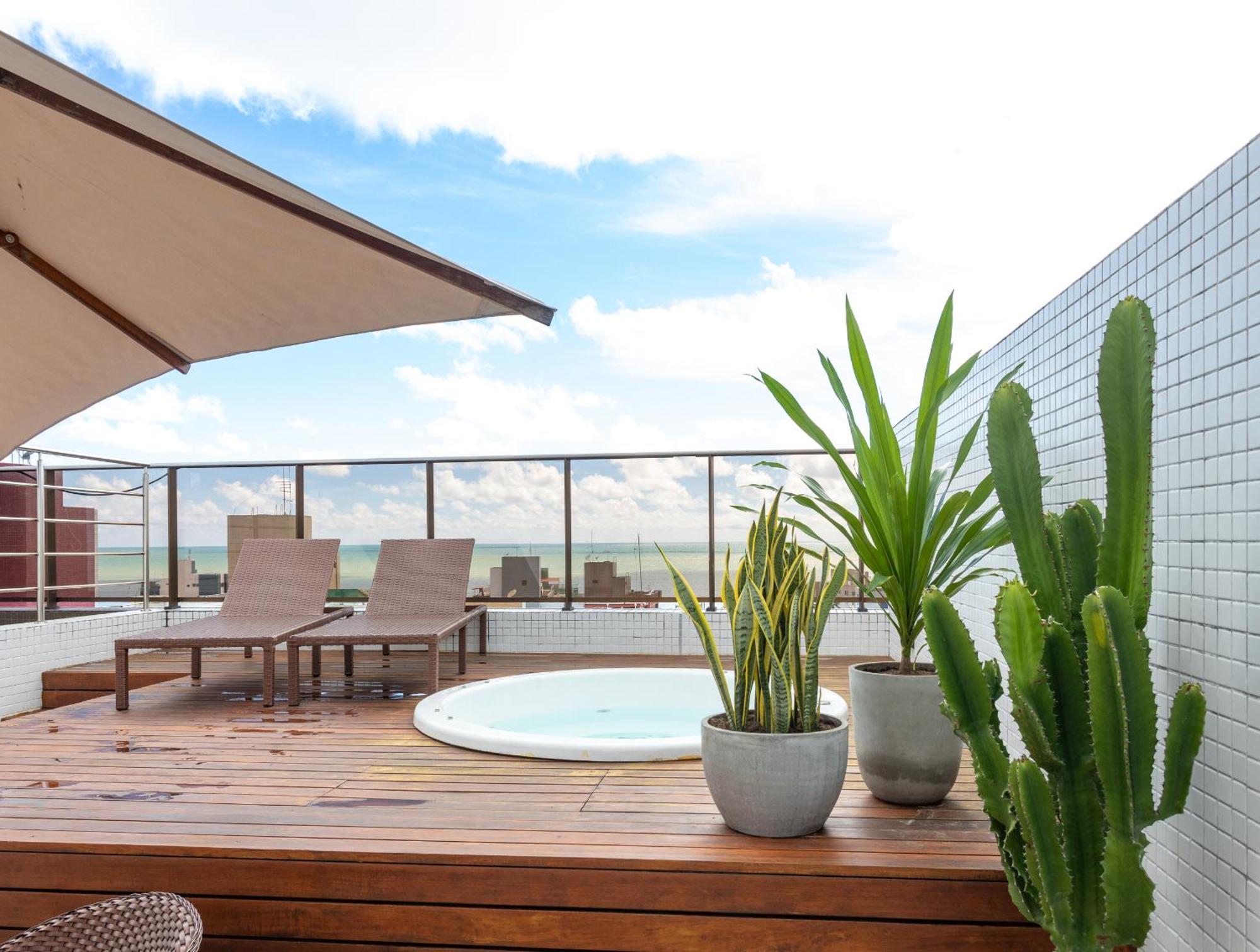 Cobertura Com Jacuzzi E Deslumbrante Vista Mar * Joao Pessoa